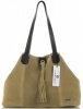 Bőr táska shopper bag Vittoria Gotti zöld V3076